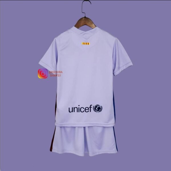 Barcelona Away Kids kit 21/22 - Image 3