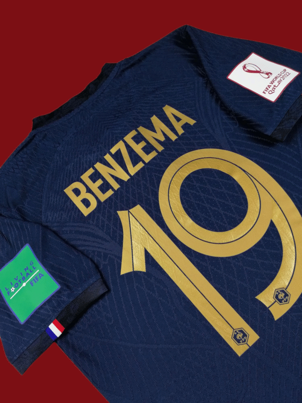 Benzema France Home 2022 Jersey Player Edition - Image 3