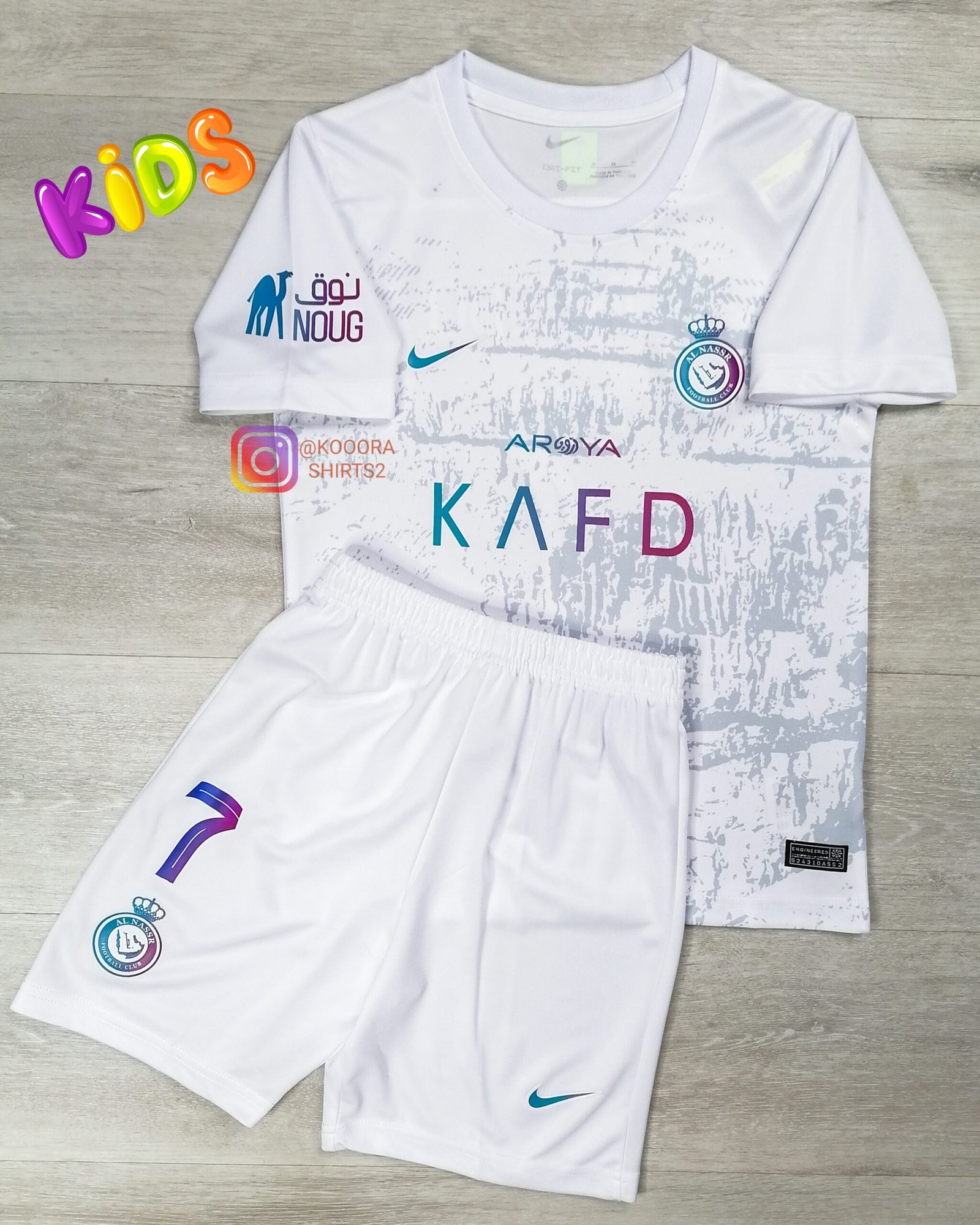 Ronaldo Al Nassr Third Kids kit 24/25 - Image 2