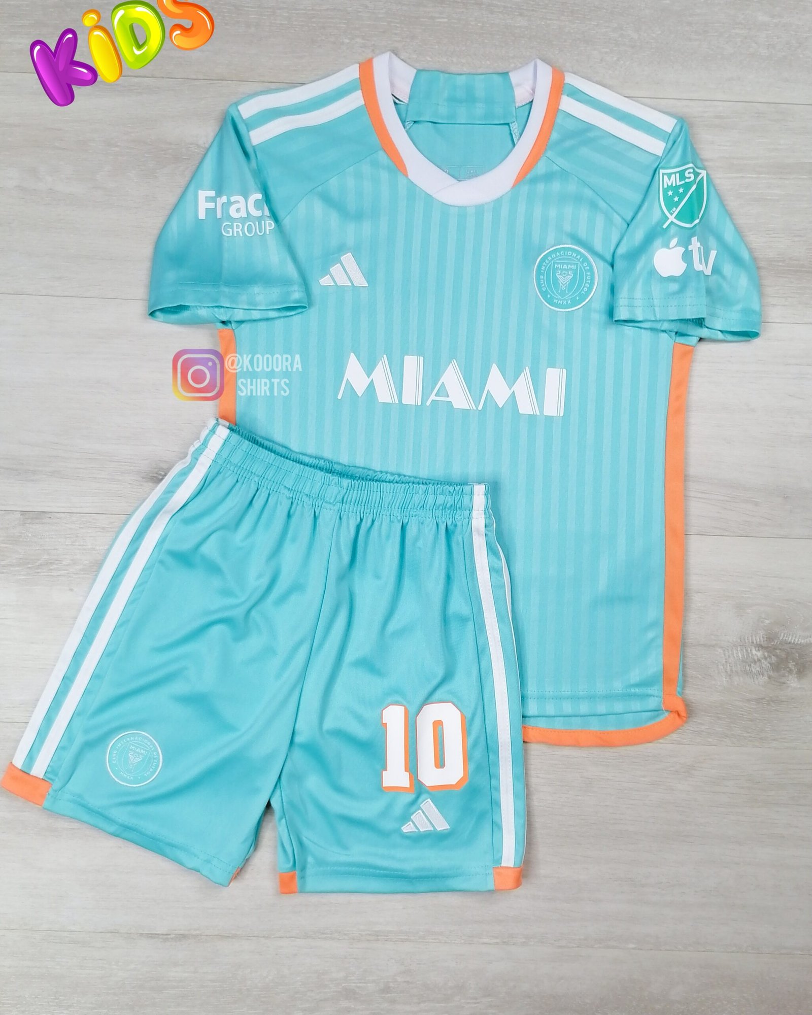 Messi Inter Miami Third Kids kit 24/25 - Image 2