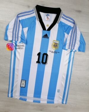 Ortega Argentina World Cup 1998 Home Jersey