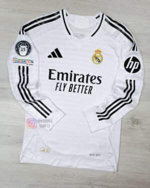 Real Madrid Home Long Sleeve Player Version Jersey 24/25