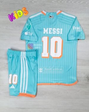 Messi Inter Miami Third Kids kit 24/25