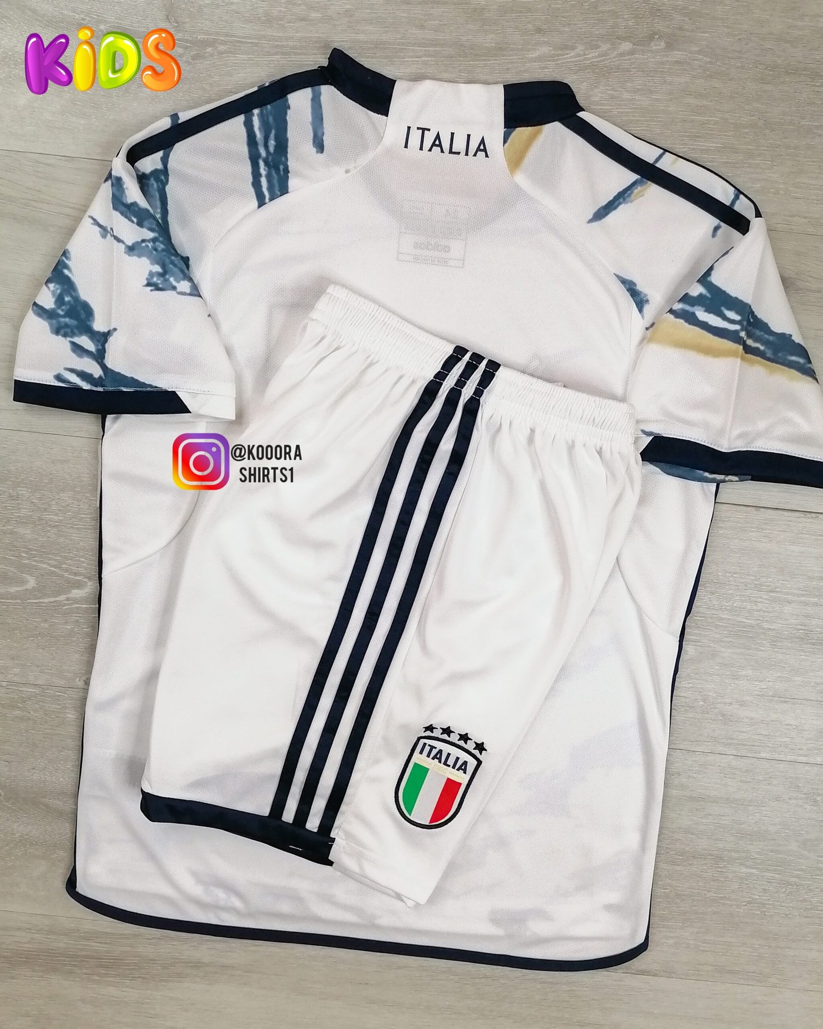 Italy Away Kids kit 2023 - Image 2