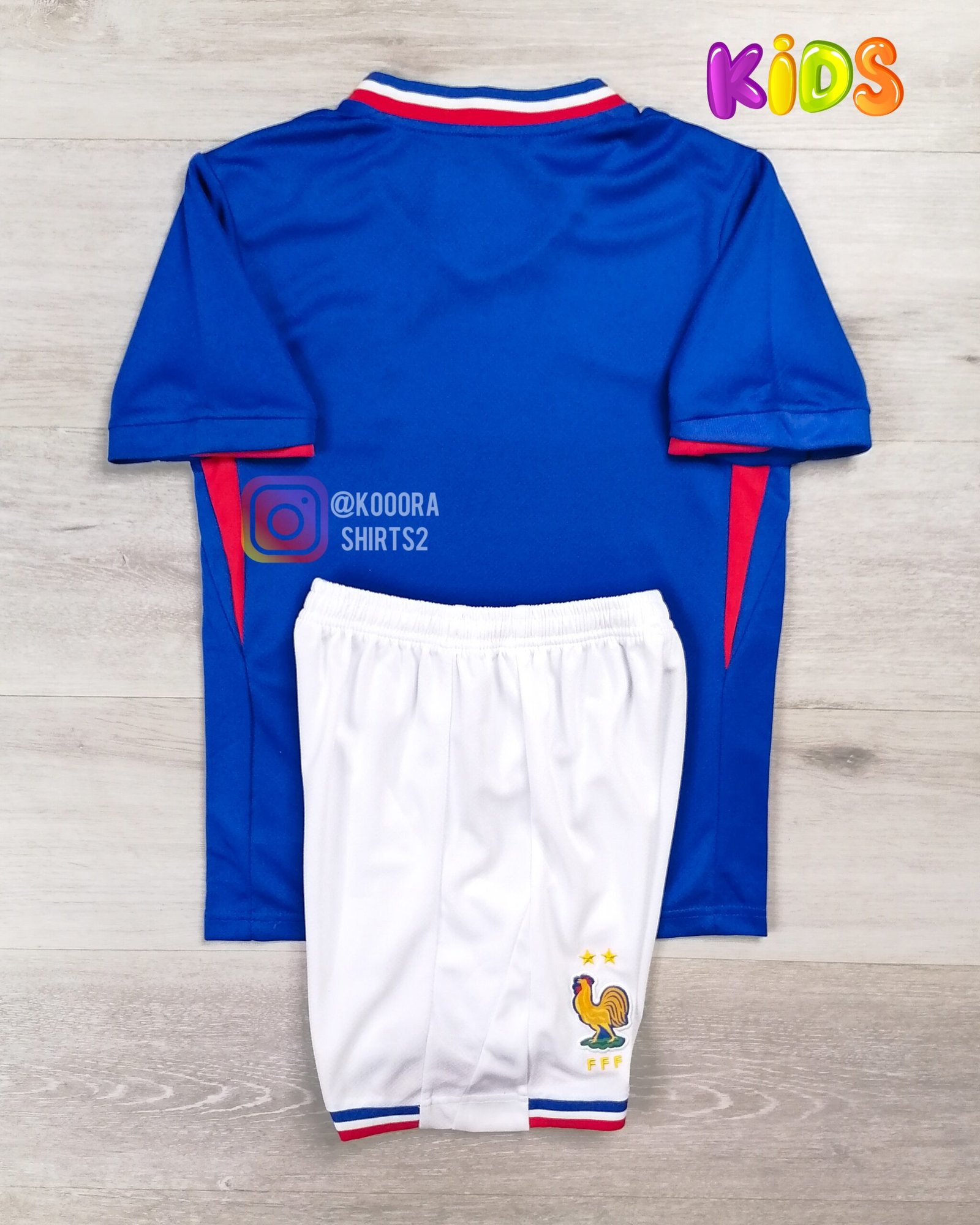 France Home Kids kit Euro 2024 - Image 2