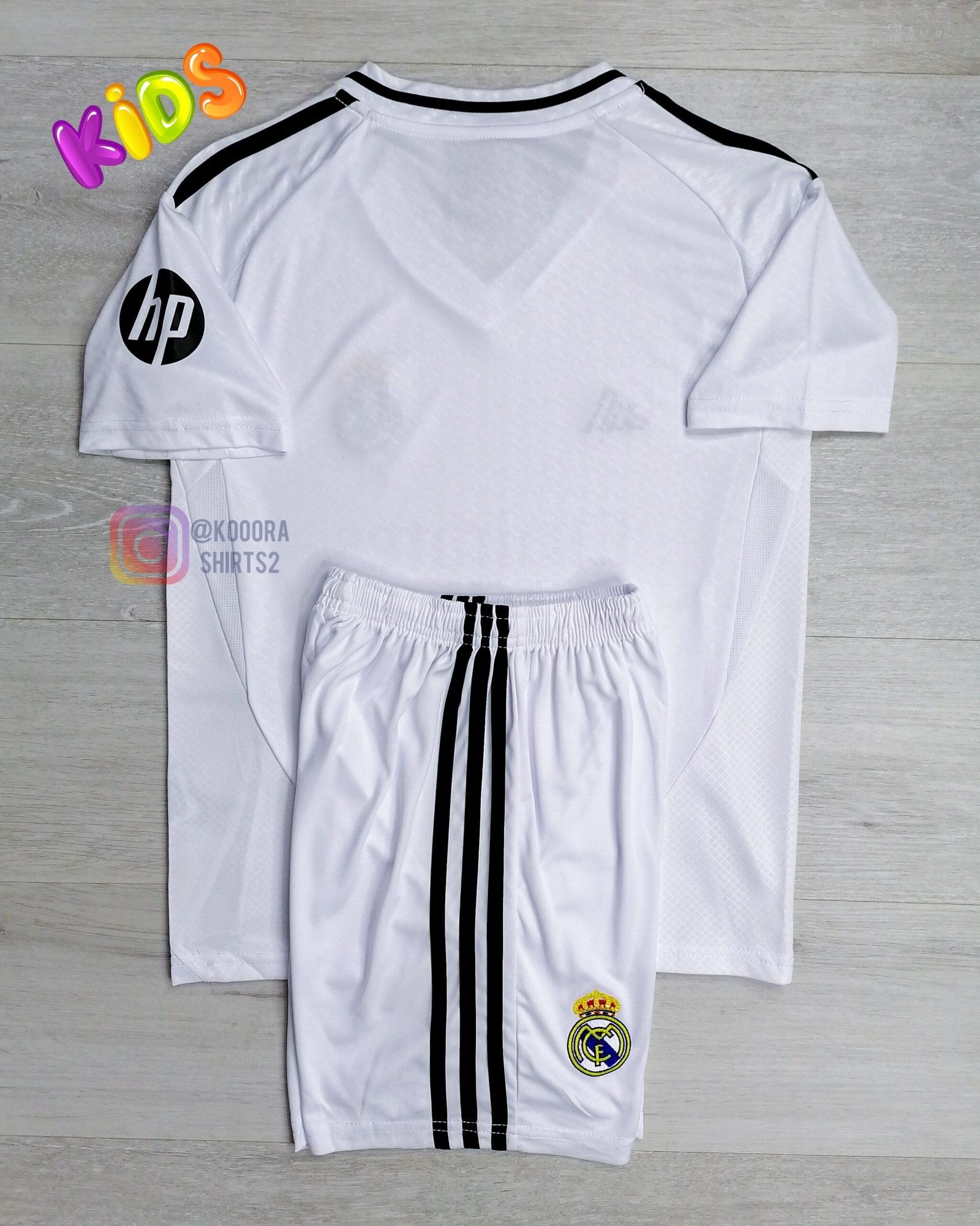 Real Madrid Home Kids kit 24/25 - Image 2