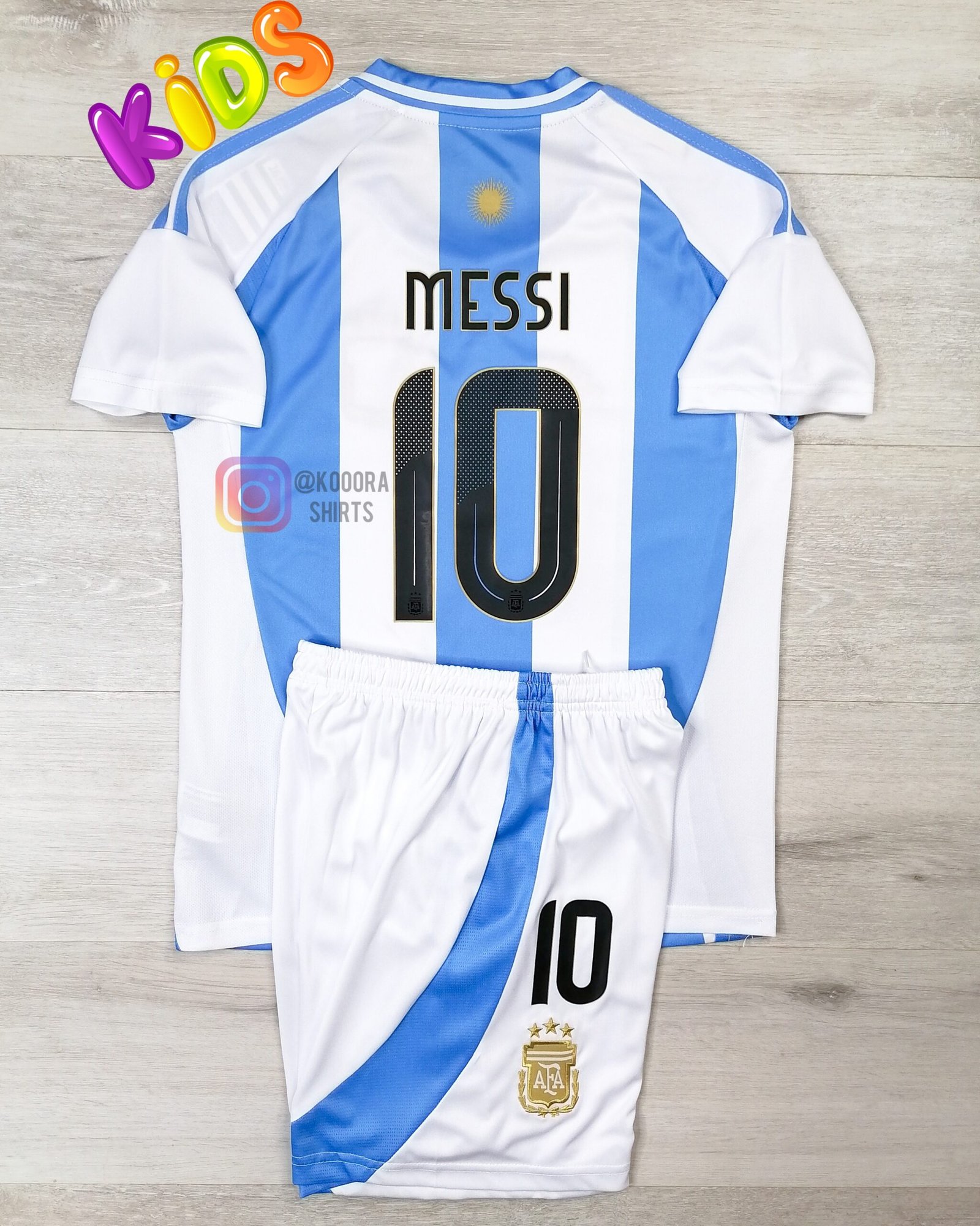 Messi Argentina Home Kids kit 2025