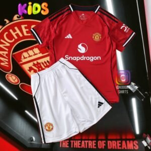 Man United Home Kids kit 25/26
