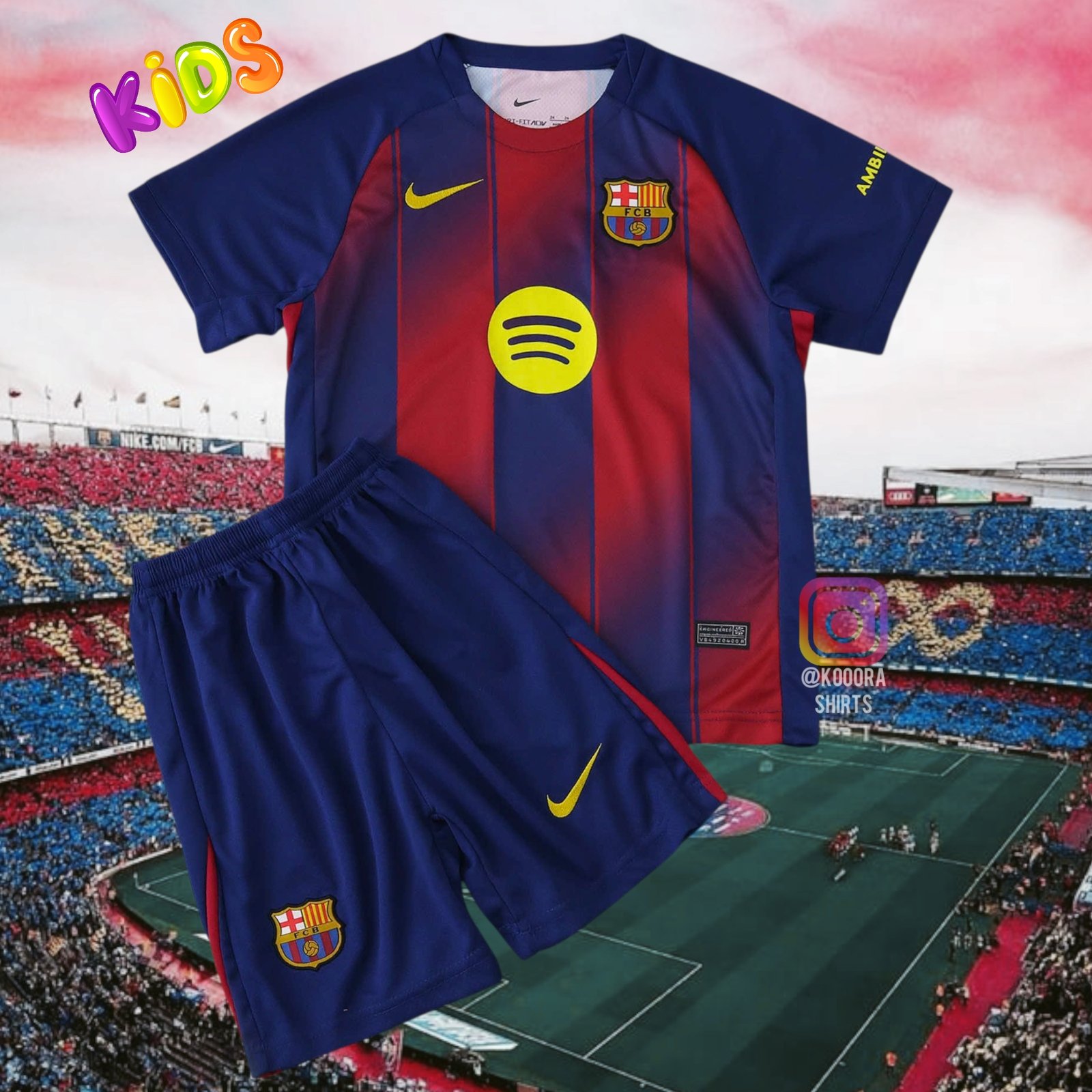 Barca Home Kids kit 25/26