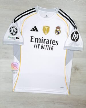 Real Home Jersey With Player Name & Patchs 25/26