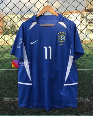 Ronaldinho Brazil World Cup 2002 Away Jersey