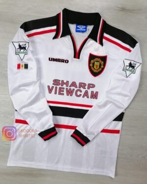 Beckham Man United 1997/99 Away Long Sleeve Jersey