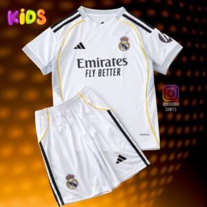 Real Madrid Home Kids kit 25/26