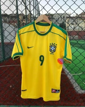 Ronaldo Brazil World Cup 1998 Home Jersey
