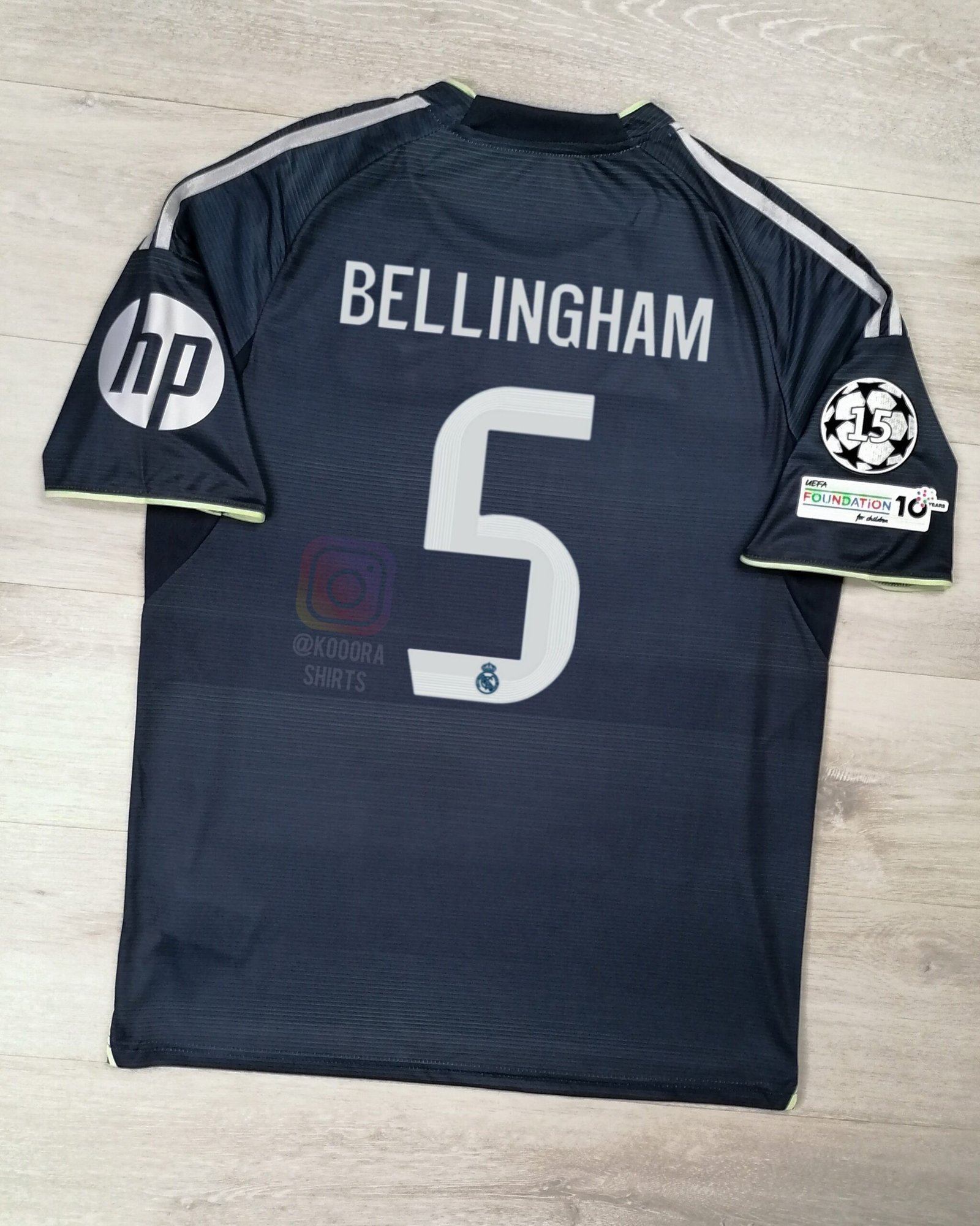 Real Away Jersey With Player Name & Patchs 25/26 - Image 2