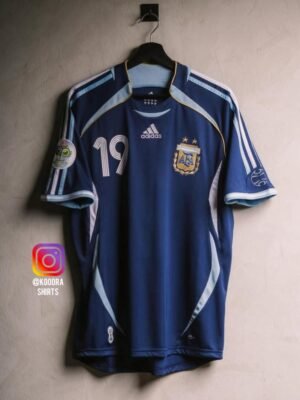 Messi Argentina World Cup 2006 Away Jersey