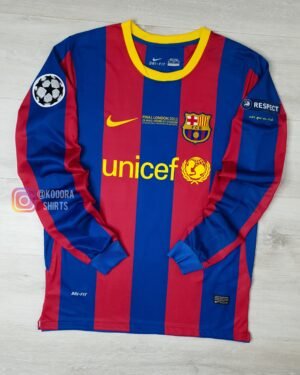 Messi Barcelona Final 2011 Jersey Long Sleeves