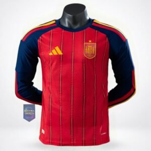 Spain Home World Cup 2026 Player Long Sleeve