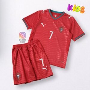 Ronaldo Portugal Home Kids kit World Cup 26