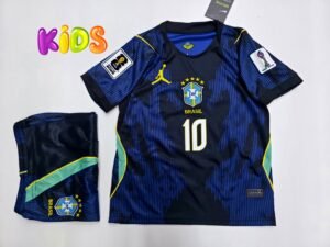 Brazil Neymar Away Kids kit World Cup 26