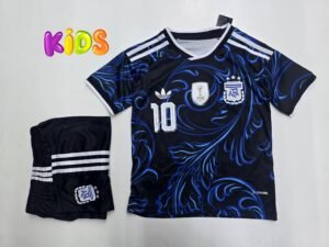 Messi Argentina Away Kids kit World Cup 26