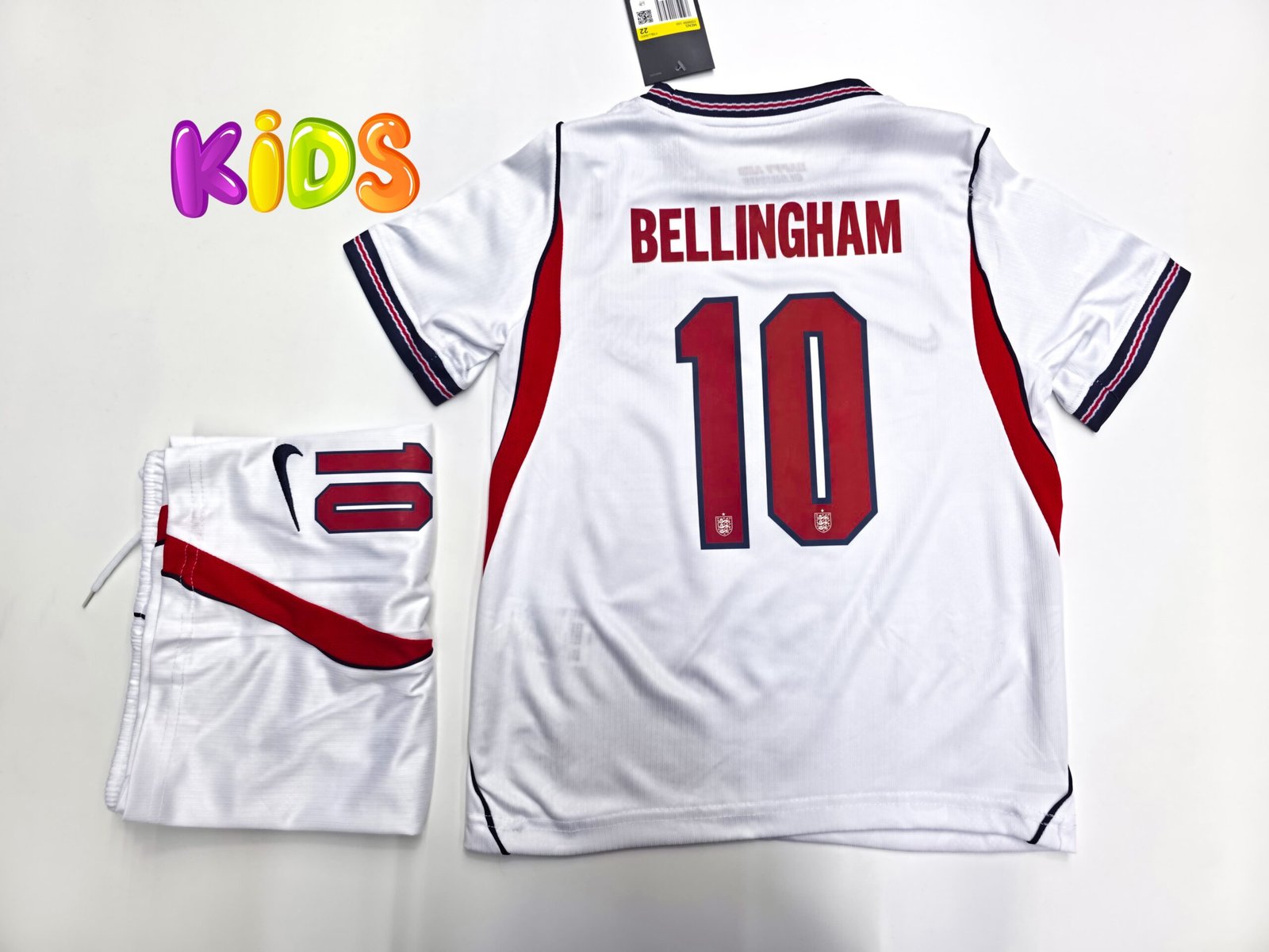 England Bellingham Home Kids kit World Cup 26 - Image 2